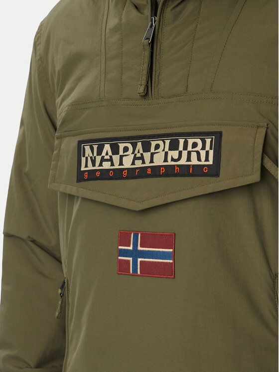 Napapijri Napapijri Anorak Rainforest Pocket 2 NP0A4GMD Khakifarben Regular Fit
