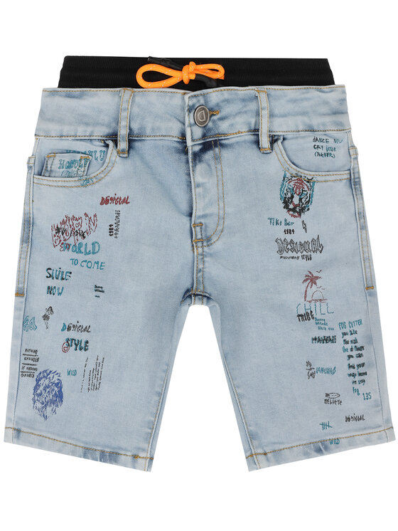 Desigual Desigual Szorty jeansowe Castro 20SBDD02 Niebieski Slim Fit