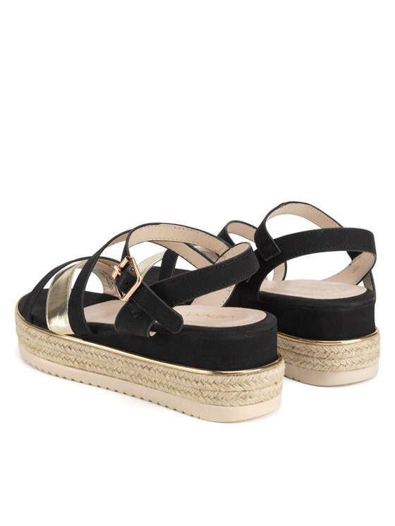 JENNY JENNY Espadrile LB-P1092-YLD Črna