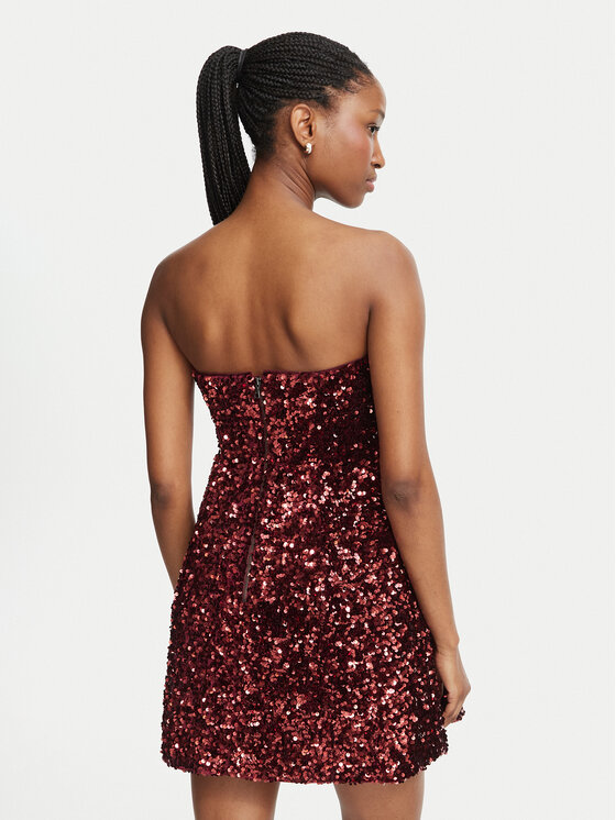 Bardot Bardot Coctailkleid Helene 60027DB Dunkelrot A-Line Fit