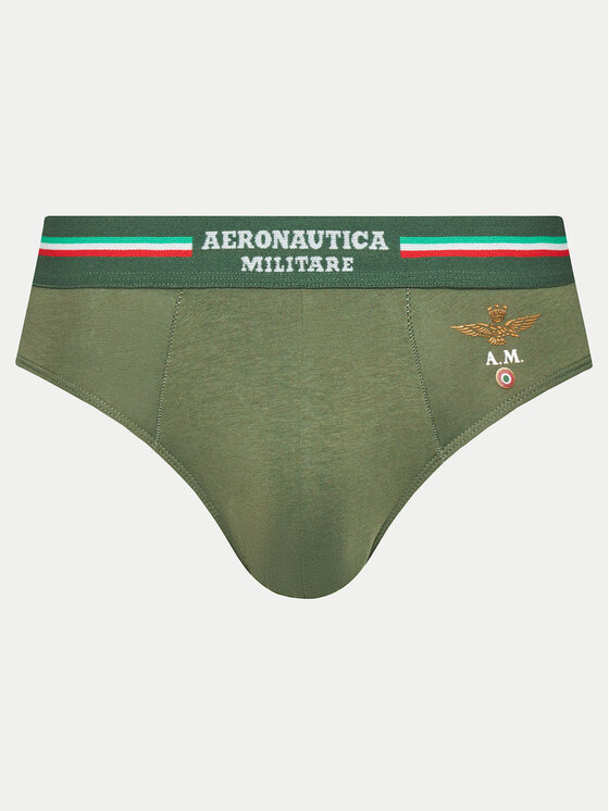 Aeronautica Militare Aeronautica Militare Set od 2 para slip gaćica AM1USL001 Kaki