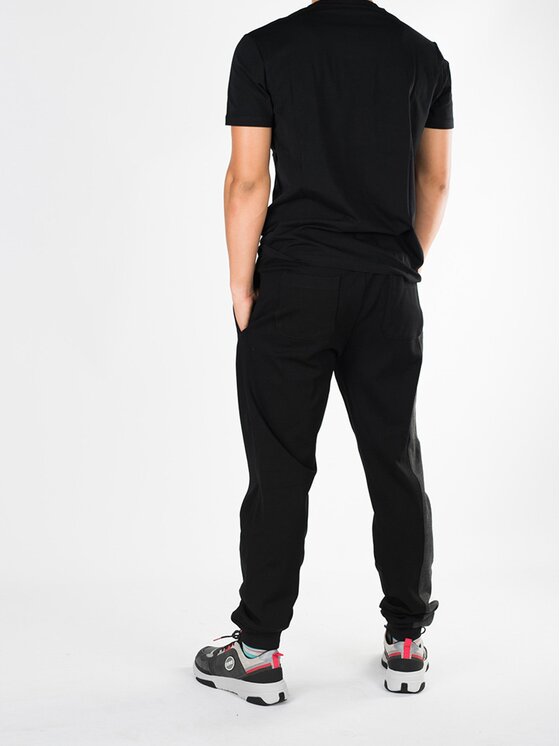 Bikkembergs Bikkembergs Παντελόνι υφασμάτινο C 1 055 80 E 1969 Μαύρο Regular Fit