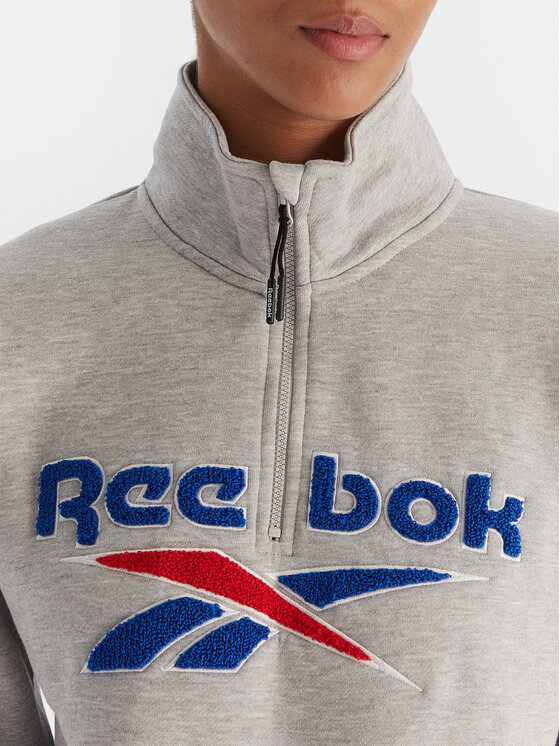 Reebok Reebok Džemperis ar kapuci Jazz RK25170CCW Pelēks Regular Fit