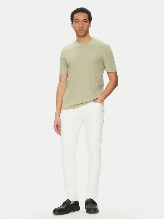 HUGO HUGO T-Shirt Dero222 50466158 Zielony Regular Fit