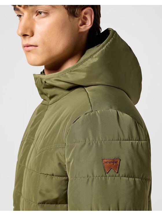 Wrangler Wrangler Giubbotto piumino 112357207 Verde Regular Fit