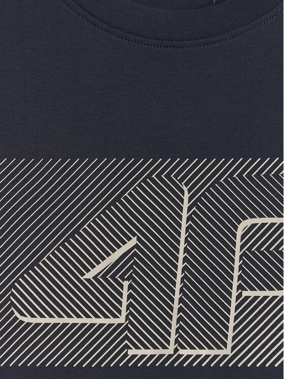 4F 4F T-Shirt COMMERCIAL 12 Granatowy Regular Fit