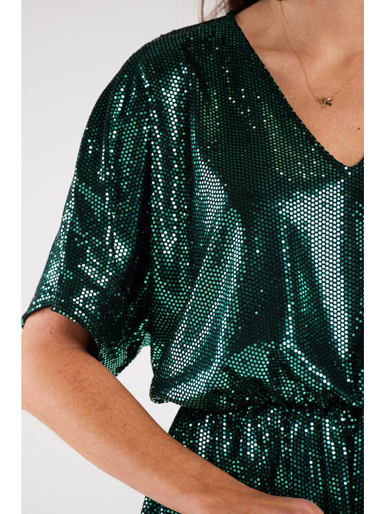 Awama Awama Abito da sera A561 Verde Basic Fit