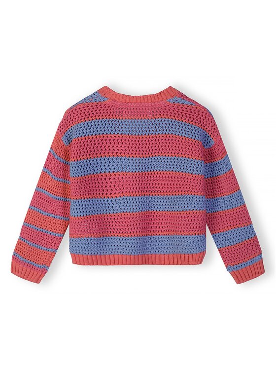 minoti minoti Kardigan 30KNIT106 Koralowy Regular Fit