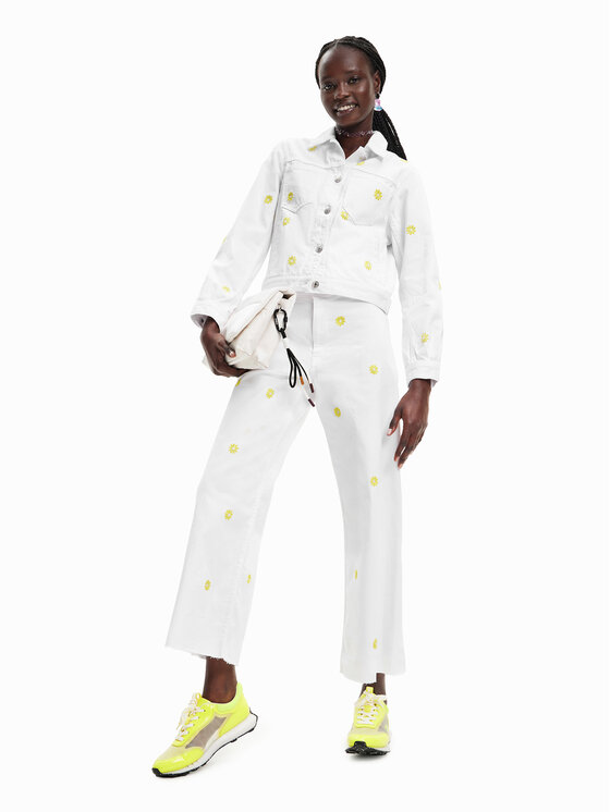 Giacca di jeans Dita 23SWED61 Bianco Regular Fit