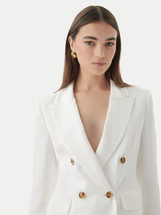 Marella Marella Švarkas Charme 2613041172 Balta Regular Fit