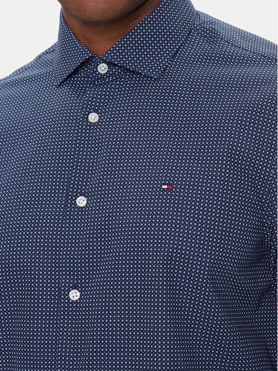 Tommy Hilfiger Tommy Hilfiger Srajca MW0MW40523 Mornarsko modra Slim Fit