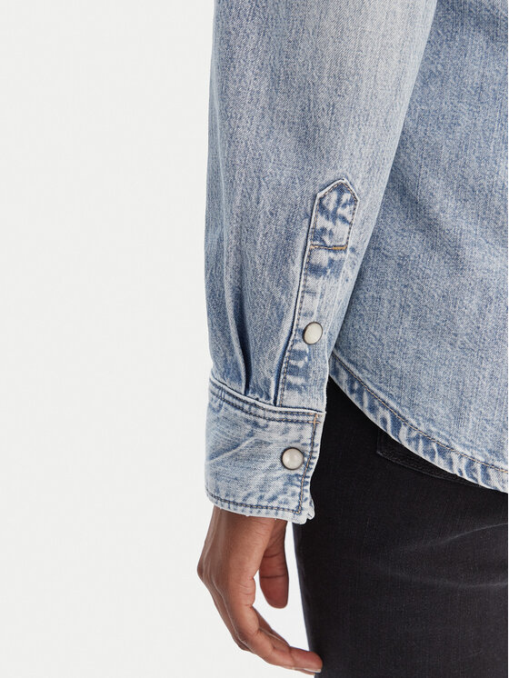 G-Star Raw G-Star Raw džínová košile D27714-D539 Modrá Slim Fit