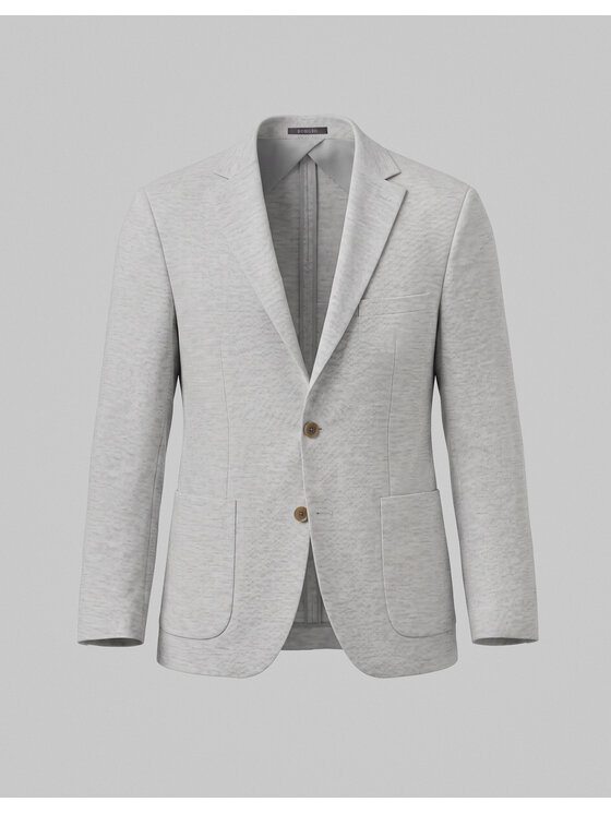 Borgio Borgio Marynarka Lago_sz Szary Slim Fit