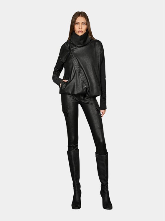 MADE BY SOCIETY MADE BY SOCIETY Kurtka anorak Oblique - H27854 Czarny Basic Fit