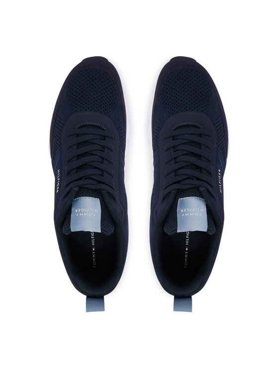 Tommy Hilfiger Tommy Hilfiger Αθλητικά Light Knitted Hilfiger Runner FM0FM06010 Σκούρο μπλε