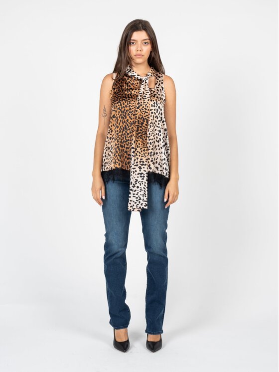 Liu Jo Liu Jo Top senza spalline 5F2049 T4683 Marrone Slim Fit