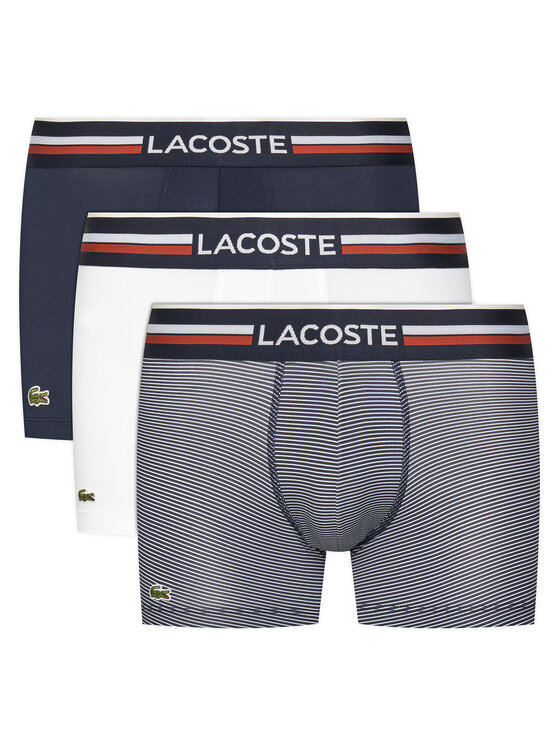 Lacoste Komplet 3 par bokserek 5H2262 Kolorowy