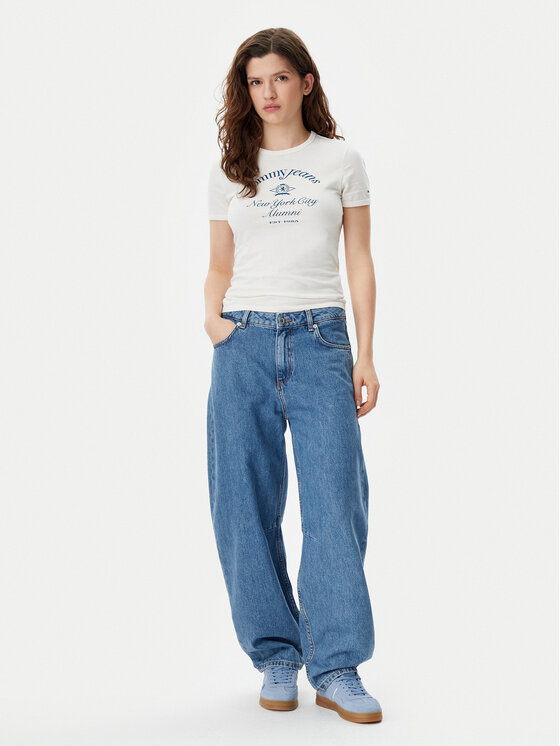Tommy Jeans Tommy Jeans T-särk Nyc Ringer DW0DW20323 Ekrüüvärv Slim Fit
