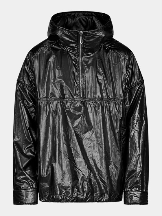 MADE BY SOCIETY MADE BY SOCIETY Kurtka anorak Raw Block - J17633 Czarny Basic Fit