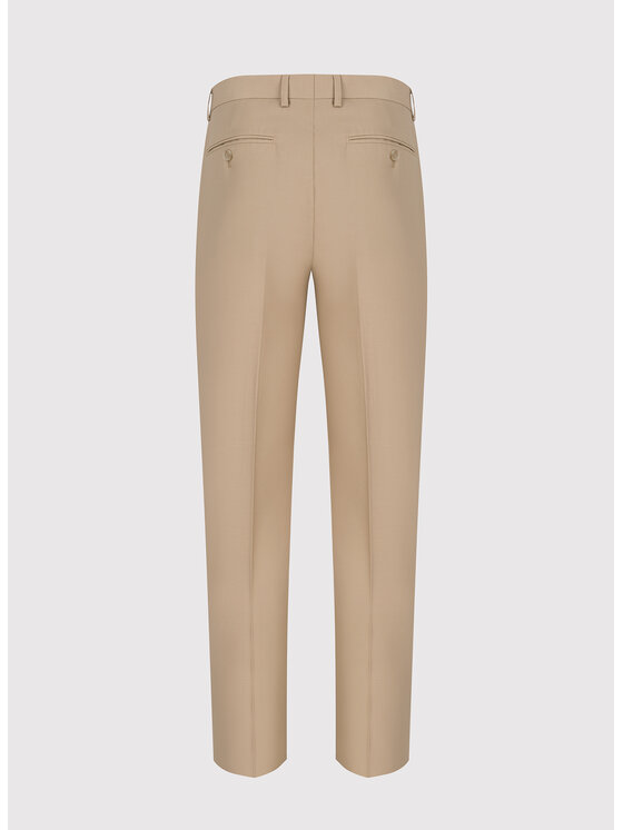 Pako Lorente Pako Lorente Spodnie garniturowe P24SP-6G-003 Beżowy Super Slim Fit