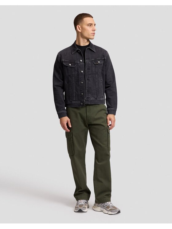 Lee Lee Kurtka jeansowa RIDER JACKET Czarny Regular Fit