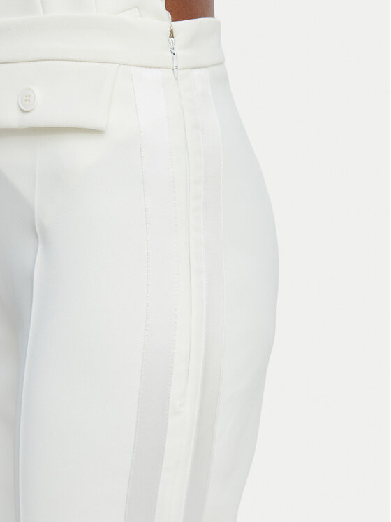 Elisabetta Franchi Elisabetta Franchi Штани з тканини PA-185-62E2-V270 Кремовий Slim Fit