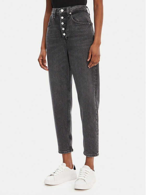 Tommy Jeans Tommy Jeans Jeansy DW0DW21373 Šedá Mom Fit