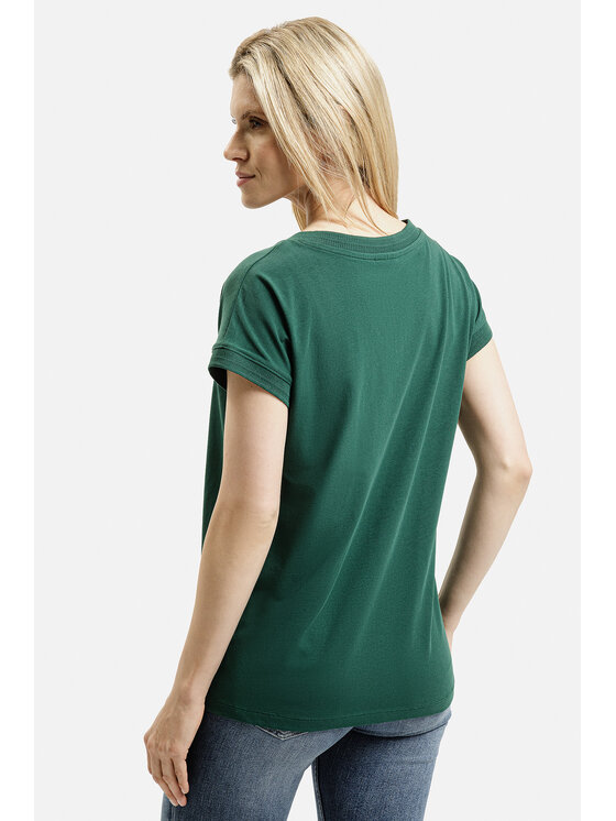 Cross Jeans Cross Jeans T-Shirt 56219-027 Zielony