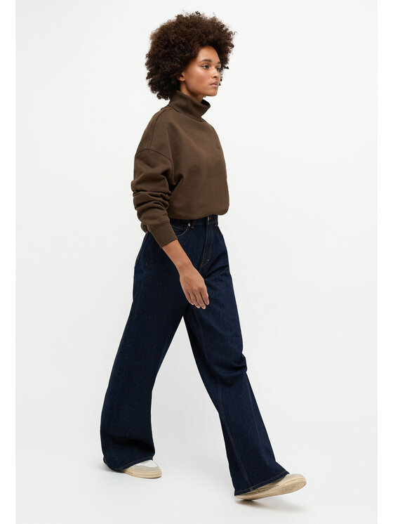 Mustang Mustang Sweter Becky Turtleneck Brązowy Regular Fit