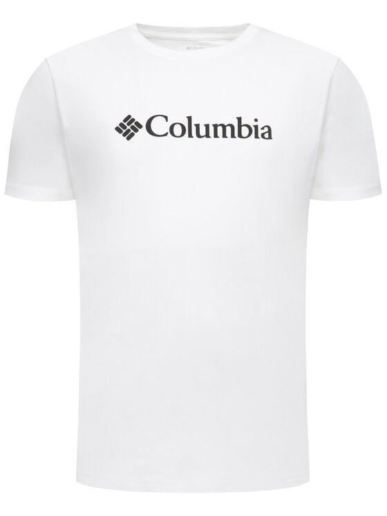 Columbia Columbia Póló Csc Basic Logo 1680053 Fehér Regular Fit