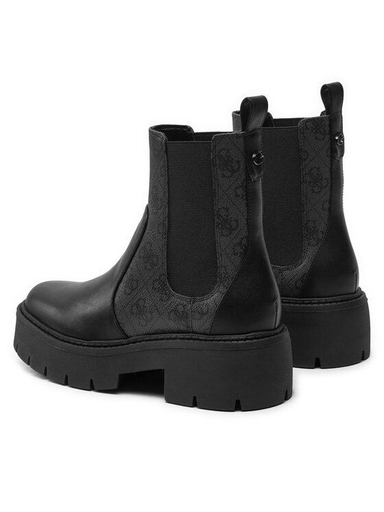 Guess Guess Kotníková obuv s elastickým prvkem Shuze FLTSHU ELE10 Černá
