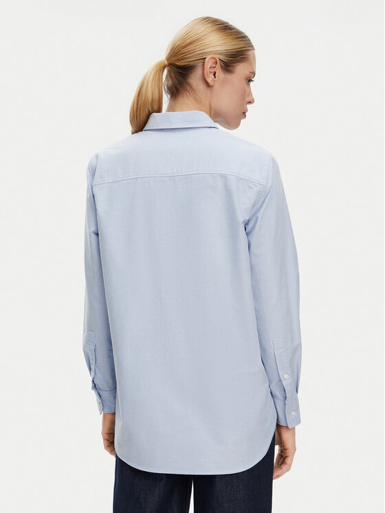 Tommy Hilfiger Tommy Hilfiger Cămașă WW0WW46111 Albastru Relaxed Fit