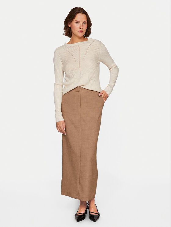 Vila Vila Kampsun Olina 14098889 Beež Regular Fit
