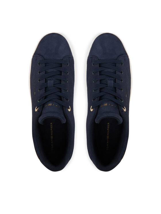 Tommy Hilfiger Tommy Hilfiger Sneakersy Logo Cupsole Trainers FW0FW09109 Granatowy