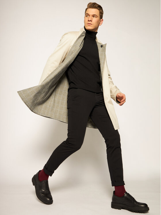 Bugatti Bugatti Kevad-sügis mantel 531800 57085 Beež Modern Fit