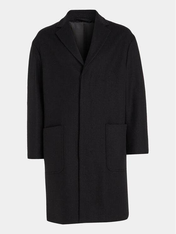 Calvin Klein Calvin Klein Cappotto di lana K10K111745 Nero Regular Fit