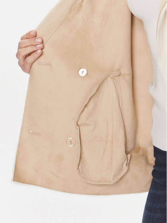 Guess Guess Cappotto in shearling Sabrina W4RL37 WFZV0 Beige Regular Fit