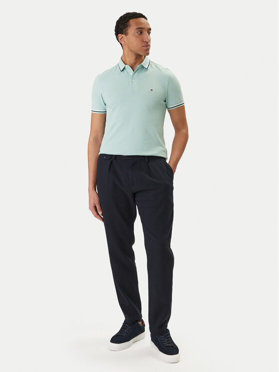 Tommy Hilfiger Tommy Hilfiger Tricou polo Seasonal MW0MW39993 Verde Slim Fit