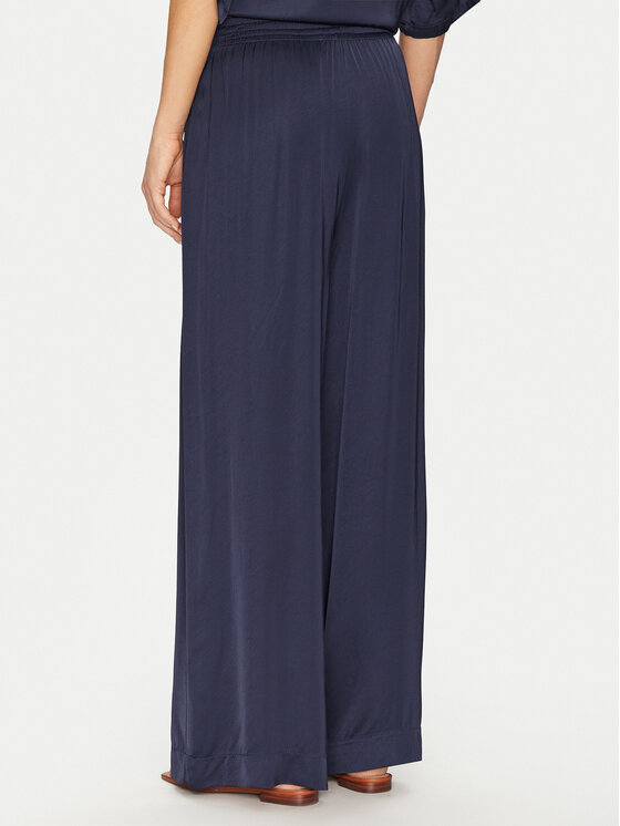 ViCOLO ViCOLO Kalhoty z materiálu TD0008 Tmavomodrá Relaxed Fit
