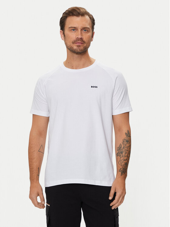 Boss T-krekls 50519352 Balts Relaxed Fit