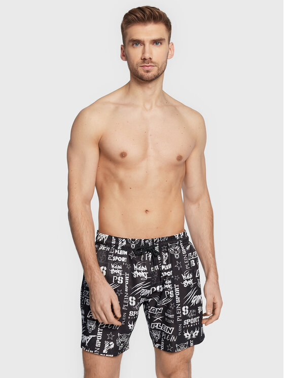 Plein Sport Plein Sport Kupaće hlače FABC MMT0345 PNY002N Crna Regular Fit