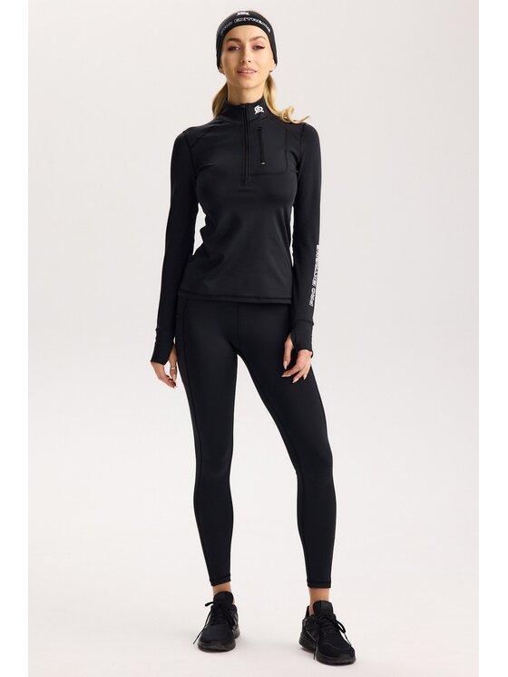 ROUGH RADICAL ROUGH RADICAL Komplet sportowy PRO EXTREME RUN WOMEN Czarny Slim Fit