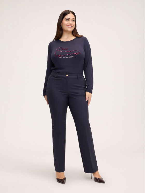 Fiorella Rubino Fiorella Rubino T-shirt G02HL009658N034 Blu Regular Fit