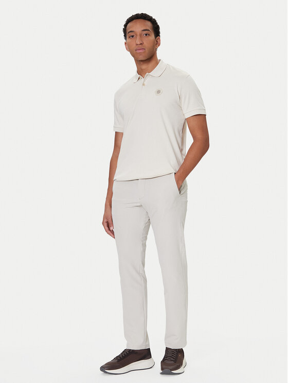 BOSS BOSS Polo majica Future 50543891 Écru Regular Fit