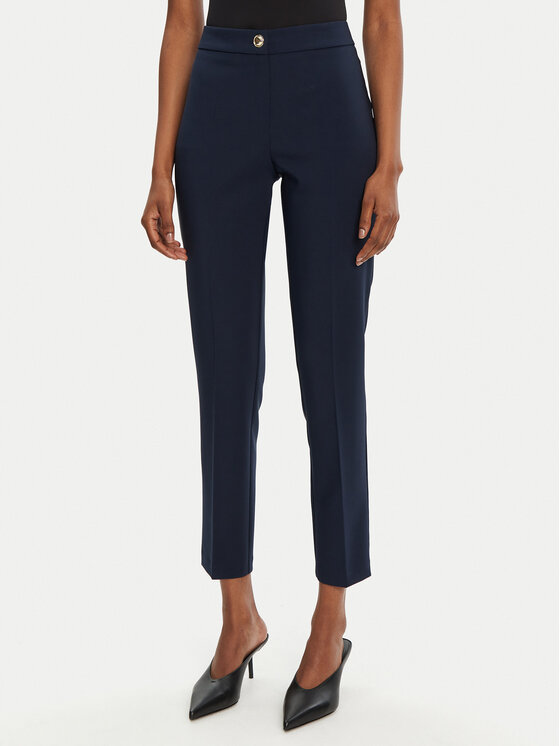 Rinascimento Rinascimento Bavlnené nohavice CFC0122733003 Tmavomodrá Regular Fit