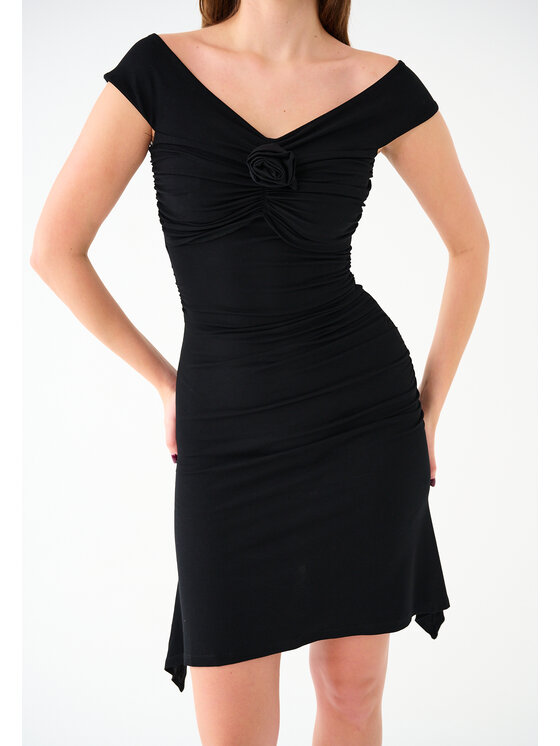 Leimann Leimann Sukienka koktajlowa Becky Czarny Feminine Fit