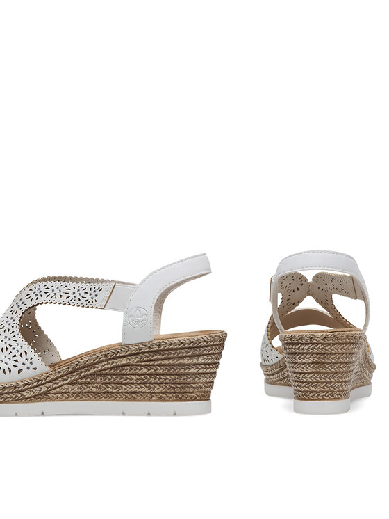 Rieker Rieker Sandále 61916-80 Biela