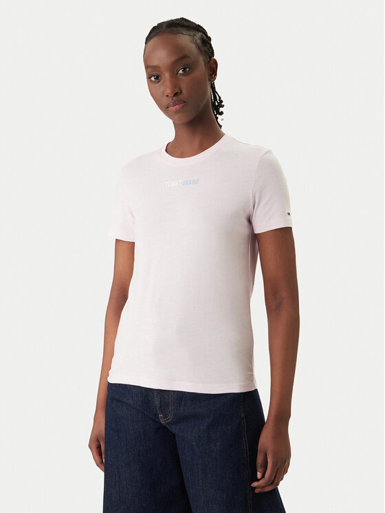 Tommy Jeans Tricou DW0DW22277 Roz Regular Fit