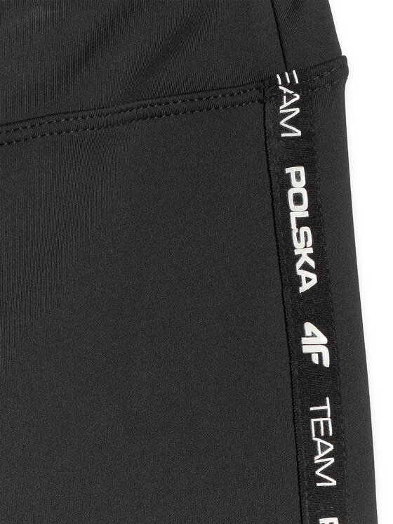 4F 4F Legginsy STREFA KIBICA Czarny Regular Fit