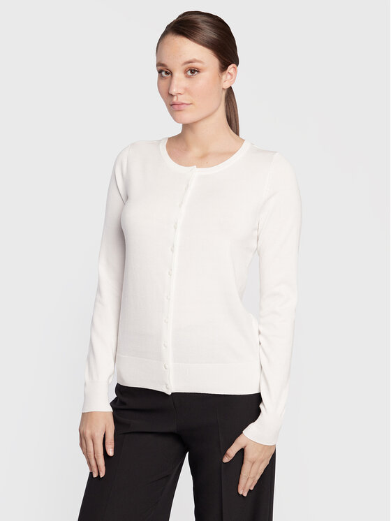 Cardigan Zubasic 60 20604187 Bianco Regular Fit